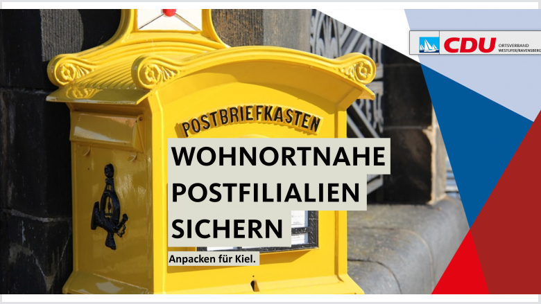Die CDU Westufer-Ravensberg fordert, wohnortnahe Postfilialien zu sichern.